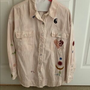 ‘We The Free’ Women’s Embroidered Button Down